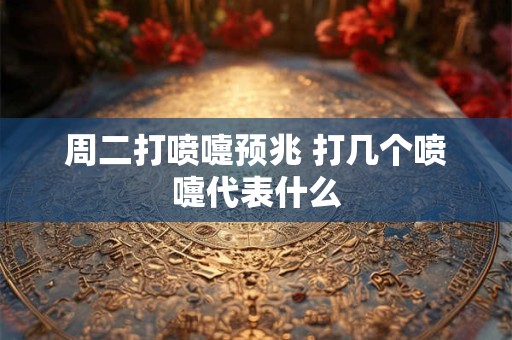 周二打喷嚏预兆 打几个喷嚏代表什么