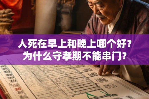 人死在早上和晚上哪个好？为什么守孝期不能串门？