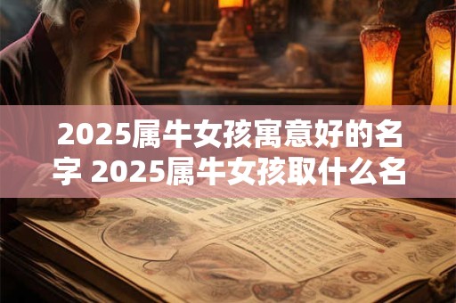2025属牛女孩寓意好的名字 2025属牛女孩取什么名字好