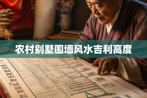 农村别墅围墙风水吉利高度