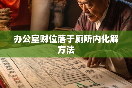 办公室财位落于厕所内化解方法