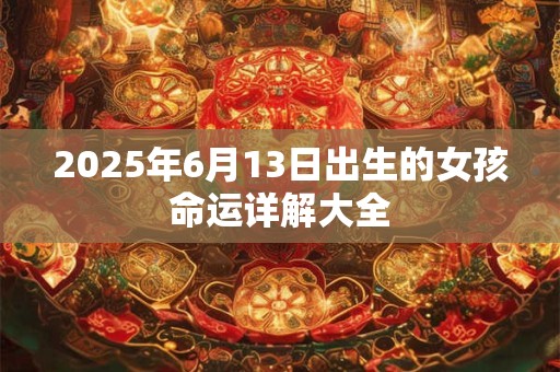 2025年6月13日出生的女孩命运详解大全