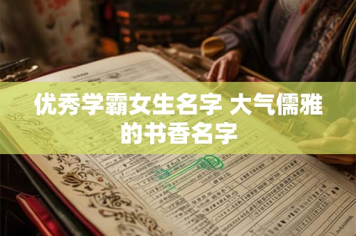 优秀学霸女生名字 大气儒雅的书香名字