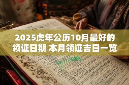 2025虎年公历10月最好的领证日期 本月领证吉日一览
