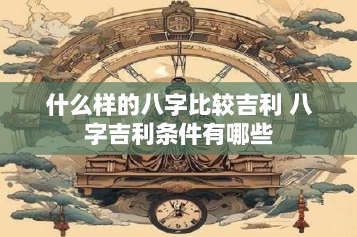 什么样的八字比较吉利 八字吉利条件有哪些