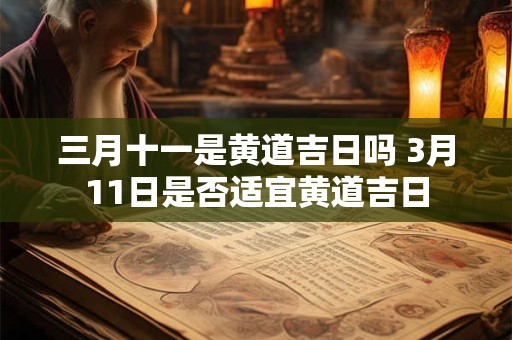 三月十一是黄道吉日吗 3月11日是否适宜黄道吉日