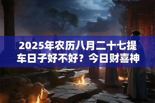 2025年农历八月二十七提车日子好不好？今日财喜神方位？
