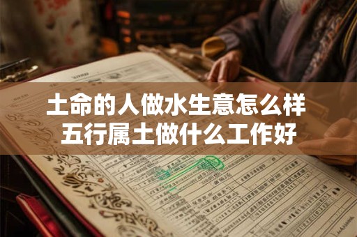 土命的人做水生意怎么样 五行属土做什么工作好