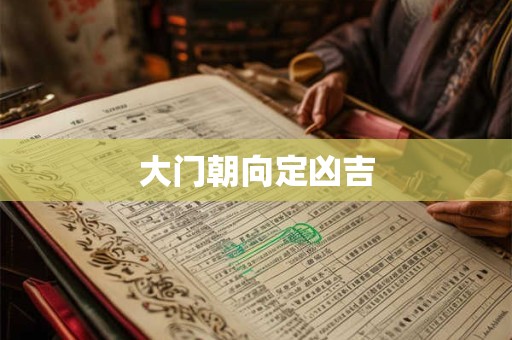 大门朝向定凶吉
