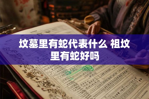 坟墓里有蛇代表什么 祖坟里有蛇好吗