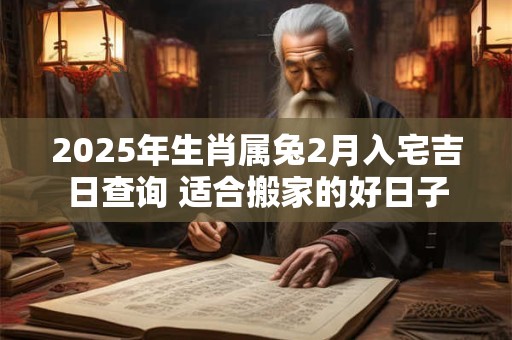 2025年生肖属兔2月入宅吉日查询 适合搬家的好日子