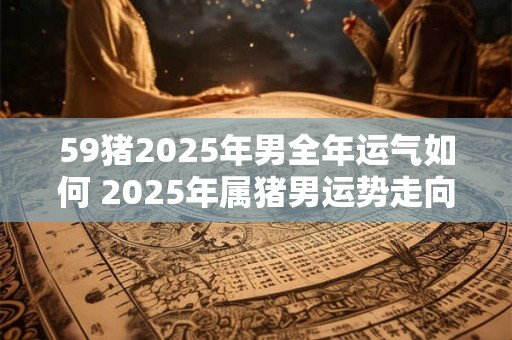 59猪2025年男全年运气如何 2025年属猪男运势走向