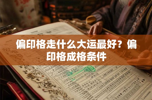偏印格走什么大运最好？偏印格成格条件