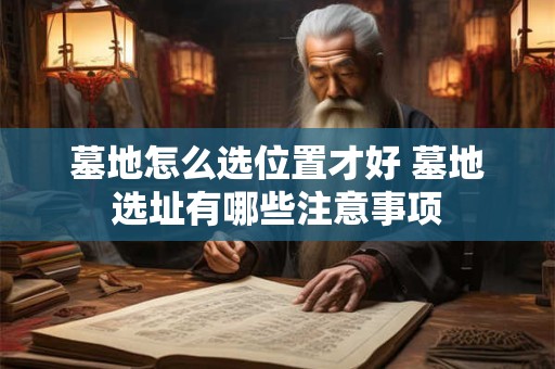 墓地怎么选位置才好 墓地选址有哪些注意事项