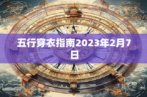五行穿衣指南2023年2月7日 五行穿衣指南2023年2月7日