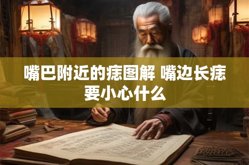 嘴巴附近的痣图解 嘴边长痣要小心什么