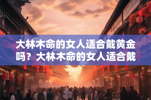 大林木命的女人适合戴黄金吗？大林木命的女人适合戴什么首饰？