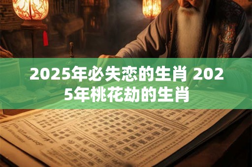 2025年必失恋的生肖 2025年桃花劫的生肖