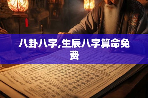 八卦八字,生辰八字算命免费
