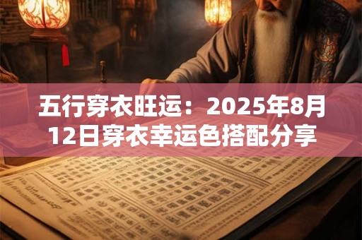 五行穿衣旺运：2025年8月12日穿衣幸运色搭配分享