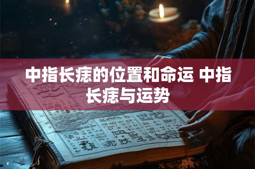 中指长痣的位置和命运 中指长痣与运势