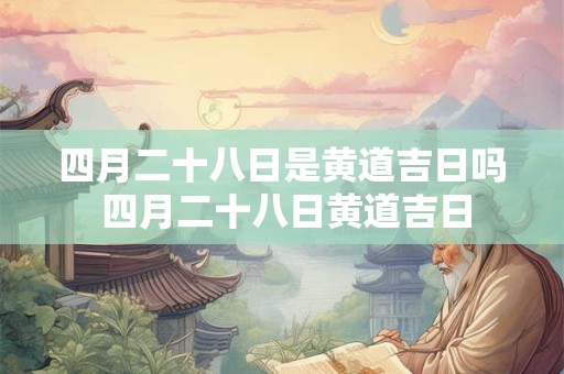 四月二十八日是黄道吉日吗 四月二十八日黄道吉日