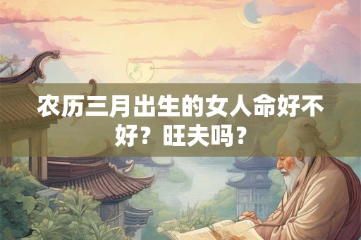 农历三月出生的女人命好不好？旺夫吗？