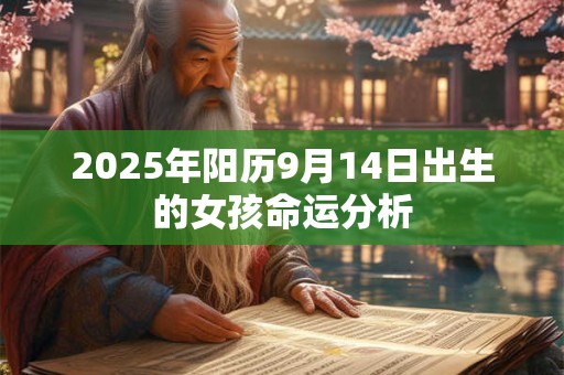 2025年阳历9月14日出生的女孩命运分析 2025年阳历9月14日出生的女孩命运分析
