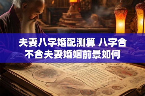 夫妻八字婚配测算 八字合不合夫妻婚姻前景如何