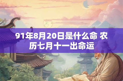 91年8月20日是什么命 农历七月十一出命运 91年8月20日是什么命 农历七月十一出命运