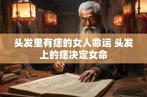 头发里有痣的女人命运 头发上的痣决定女命