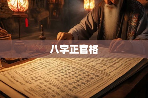 八字正官格