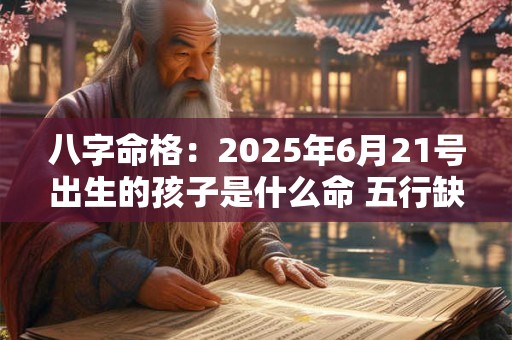 八字命格：2025年6月21号出生的孩子是什么命 五行缺什么