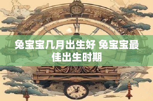 兔宝宝几月出生好 兔宝宝最佳出生时期