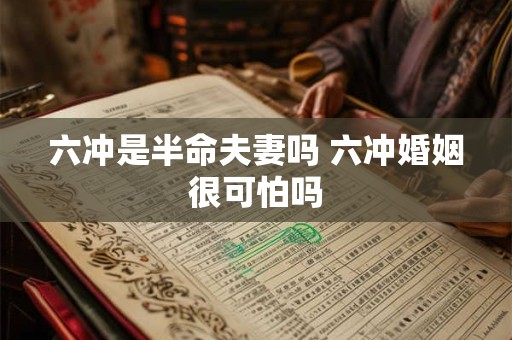 六冲是半命夫妻吗 六冲婚姻很可怕吗