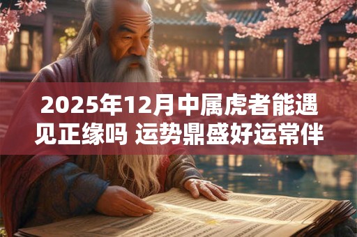 2025年12月中属虎者能遇见正缘吗 运势鼎盛好运常伴 2025年12月中属虎者能遇见正缘吗 运势鼎盛好运常伴