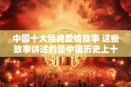 中国十大经典爱情故事 这些故事讲述的是中国历史上十大经典爱情故事