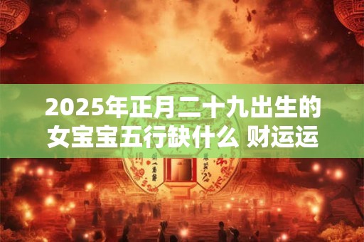 2025年正月二十九出生的女宝宝五行缺什么 财运运势旺盛