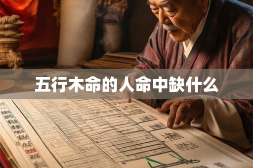五行木命的人命中缺什么