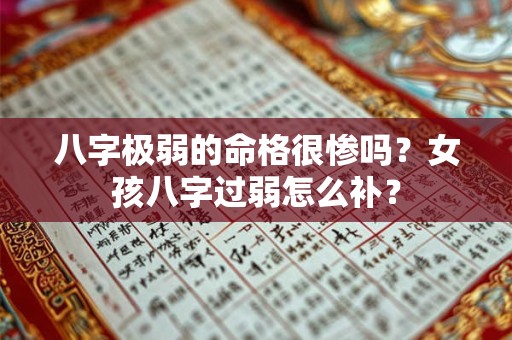 八字极弱的命格很惨吗？女孩八字过弱怎么补？