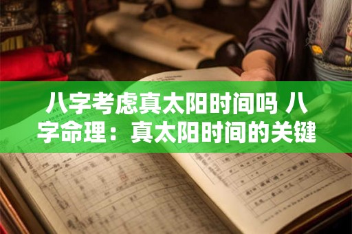 八字考虑真太阳时间吗 八字命理：真太阳时间的关键性考虑