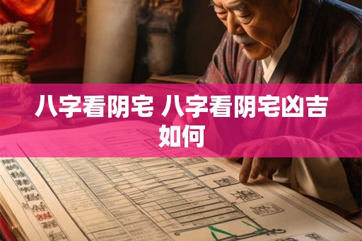 八字看阴宅 八字看阴宅凶吉如何