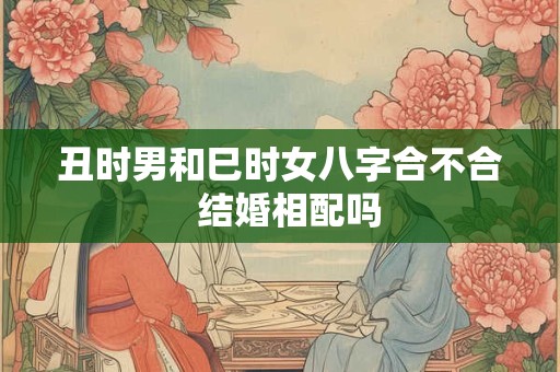 丑时男和巳时女八字合不合  结婚相配吗