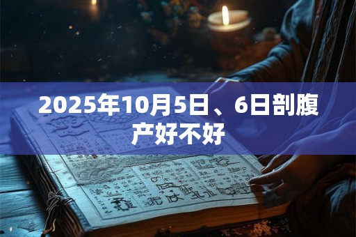2026年10月5日、6日剖腹产好不好