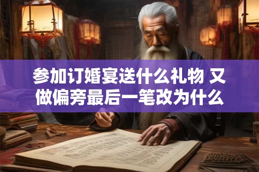 参加订婚宴送什么礼物 又做偏旁最后一笔改为什么
