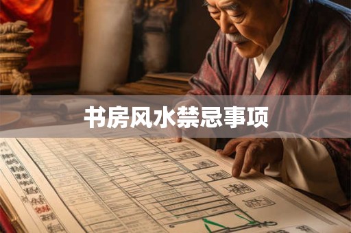 书房风水禁忌事项