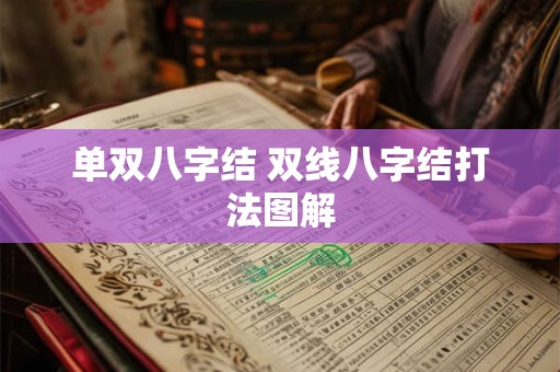 单双八字结 双线八字结打法图解