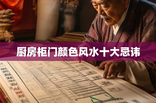 厨房柜门颜色风水十大忌讳