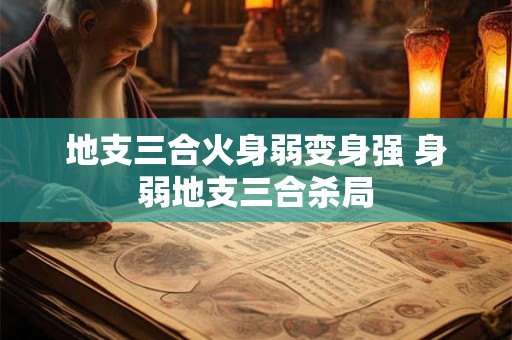 地支三合火身弱变身强 身弱地支三合杀局 地支三合火身弱变身强 身弱地支三合杀局