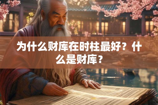为什么财库在时柱最好？什么是财库？